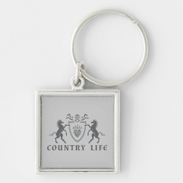 Heart and Horses Key Ring (Front)