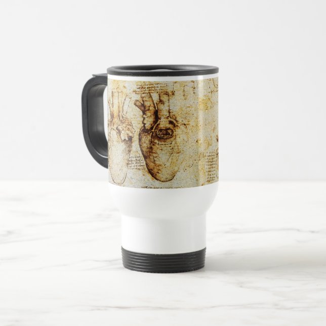 Heart and Its Blood Vessels ,Cardiologist Medical Travel Mug (Front Left)