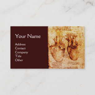 Heart And Its Blood Vessels ,Cardiologist Monogram Business Card
