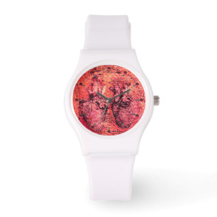 Heart And Its Blood Vessels Parchment Red Watch