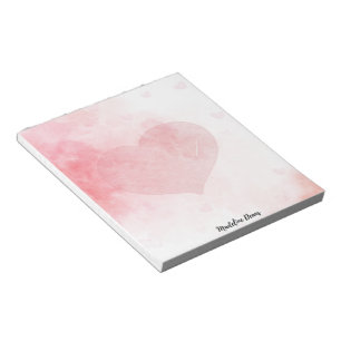 Heart and love Valentine Notepad