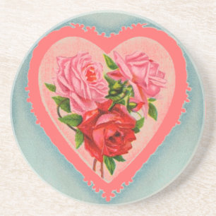Heart and Roses Coaster