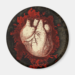 Heart and Spatter Magnet