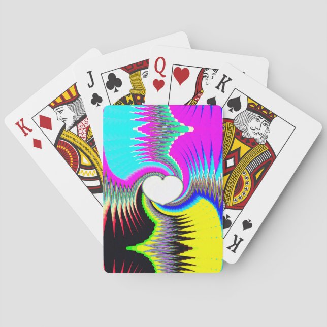 Heart and Spiral Playing Cards (Back)