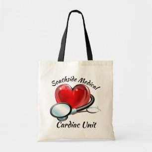 Heart and Stethoscope Budget Tote