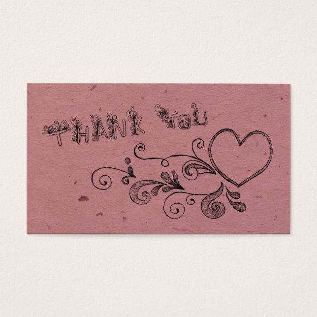 Heart and swirl thank you (Front)