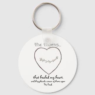 Heart and thorns. Spiritual key chain