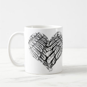 Heart, Angel Wings, Spiritual Mug