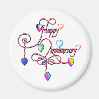 heart anniversary magnet