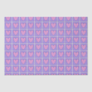 Heart Applique Quilt Woodblock Tissue Paper
