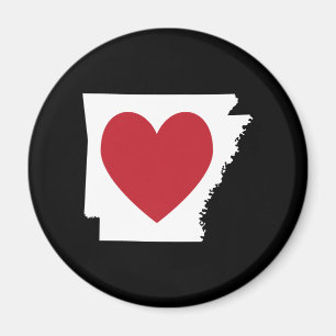 Heart Arkansas Magnet