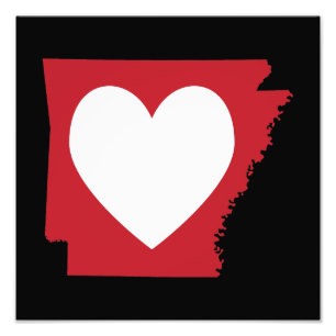 Heart Arkansas Photo Print
