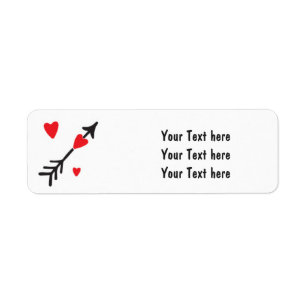 Heart Arrow Valentine Cute Address Labels