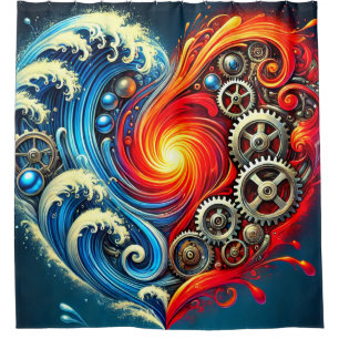 Heart Art Shower Curtain