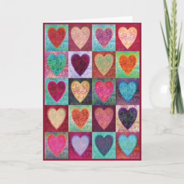Heart Art Tiles Card (Front)