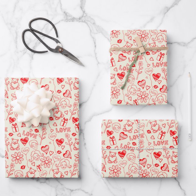 heart art  wrapping paper (Front)