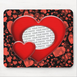 heart ART + your photo Mouse Mat
