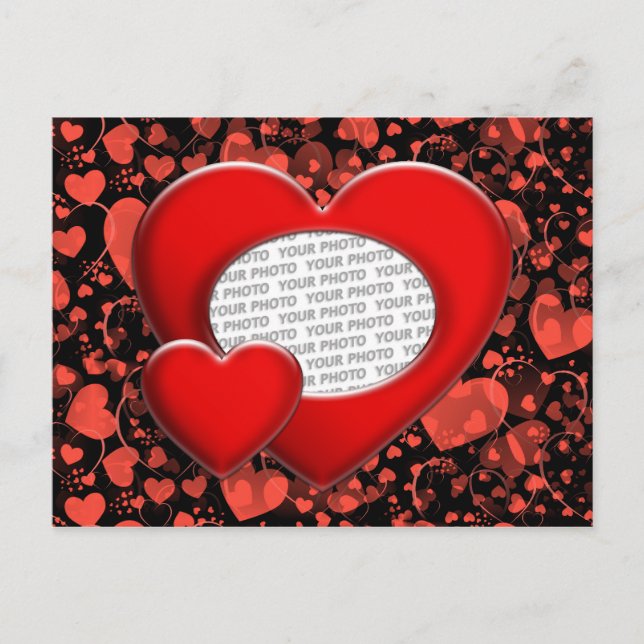 heart ART + your photo Postcard (Front)