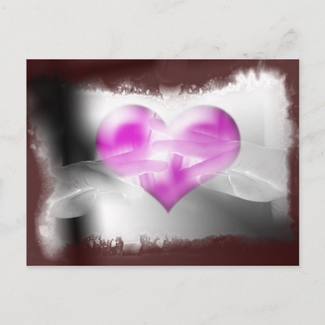 heart at hand postcard (Front)