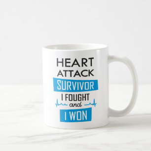 Heart attack survivor, I fought and I won Coffee Mug