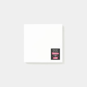 Heart attack survivor, I fought and I won Post-it Notes