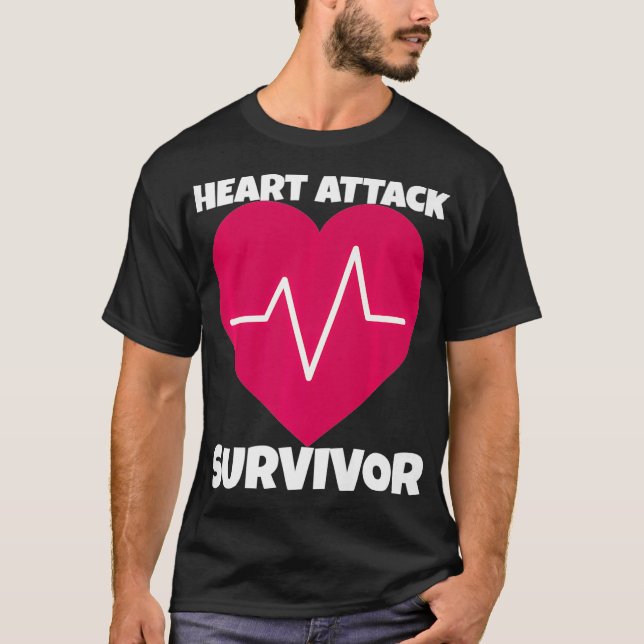 Heart Attack Survivor Premium _2  T-Shirt (Front)