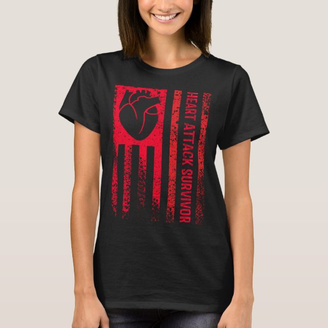 Heart Attack Survivor T-Shirt (Front)