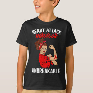 Heart Attack Survivor Unbreakable Heart Attack Awa T-Shirt
