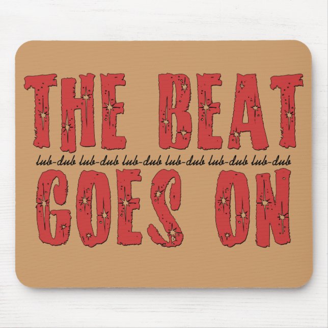 Heart Attack T-shirts | Gifts for Bypass Patients Mouse Mat (Front)