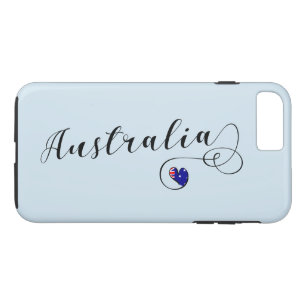 Heart Australia Cell Phone Case, Australian iPhone 8 Plus/7 Plus Case
