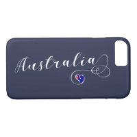 Heart Australia Cell Phone Case, Australian