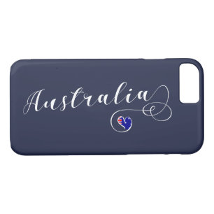 Heart Australia Cell Phone Case, Australian iPhone 8/7 Case