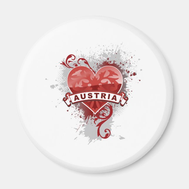 Heart Austria Magnet (Front)