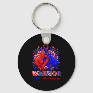 Heart Awareness Chd Congenital Heart Warrior In Fe Key Ring
