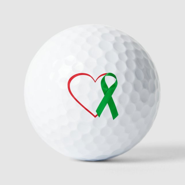 Heart Awareness, Surgery, Recovery Gift Golf Balls (Front)