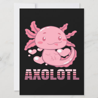 Heart Axolotl | Cute cartoon Axolotl