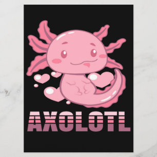 Heart Axolotl   Cute cartoon Axolotl Menu