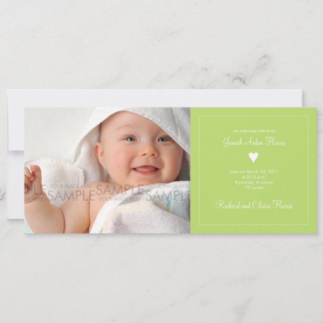 Heart • Baby Announcement (Front)