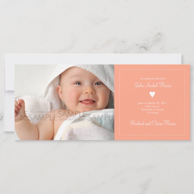 Heart • Baby Announcement (Front)