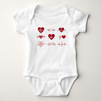 heart baby bodysuit