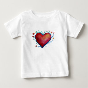 Heart  Baby Fine Jersey T-Shirt