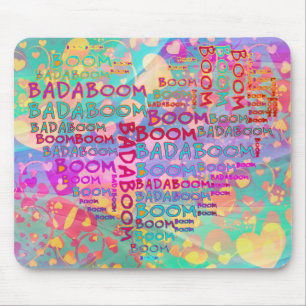 Heart Badaboom   heart pattern Mouse Mat