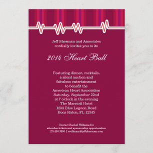 Heart Ball Fundraising Event Invitation