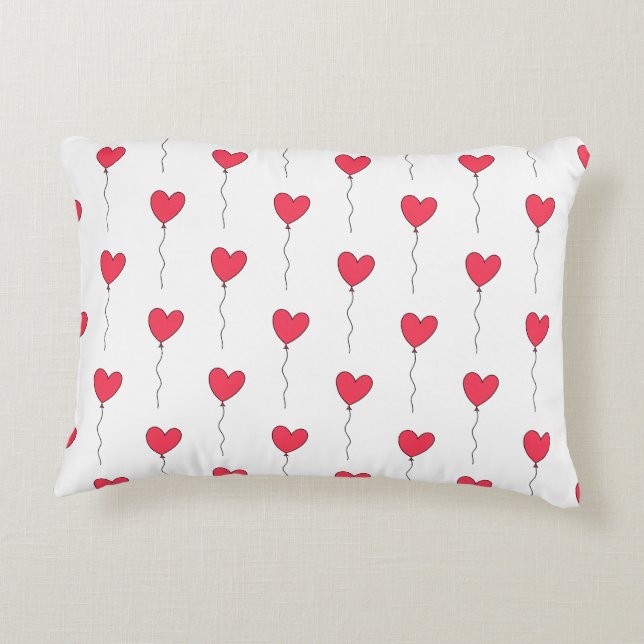 Heart Balloons Decorative Cushion (Back)