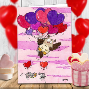 HEART BALLOONS greeting card by Nicole Janes