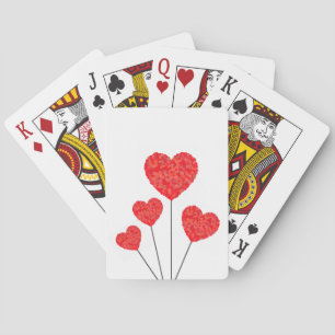 Heart Balloons Illustration Design Playing Cards