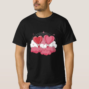 Heart Balloons in the Clouds - Romantic Valentine’ T-Shirt