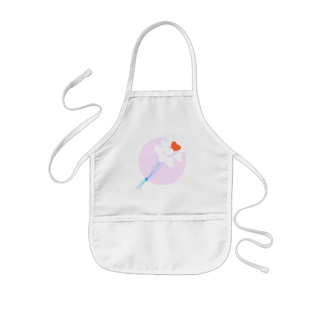 Heart Balloons Kids Apron (Front)