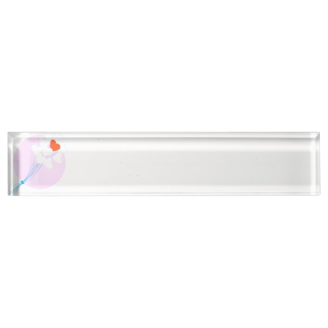Heart Balloons Nameplate (Front)