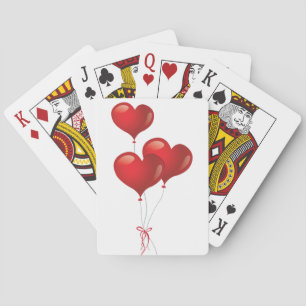 Heart Balloons Playing Cards